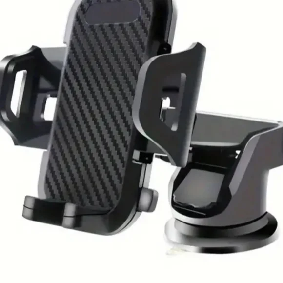 2 Items-(Cell Phone Car Holder) And (Desk Mobile Phone Holder)-(Black)-(New)-$25 - Picture 3 of 5